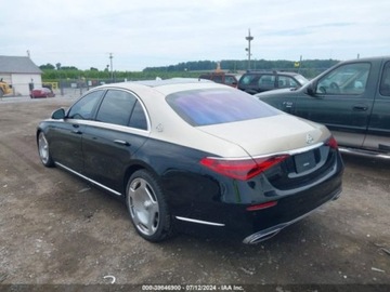 Mercedes 2021 Mercedes-Benz Klasa S 2021r., S 580 4MATIC, od ubezpieczalni 4.0 Benzyna, zdjęcie 4