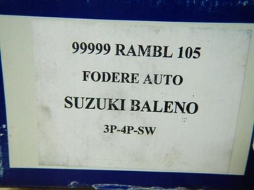 LEMU SEDADLA SUZUKI BALENO 3P 4P SW ZASO