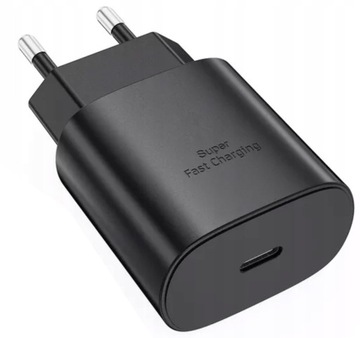 SZYBKA ŁADOWARKA SIECIOWA TELEFONU DLA SAMSUNG KOSTKA 25W USB TYP C