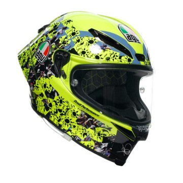KASK AGV PISTA GP RR ROSSI MISANO 2021 FLUO ML