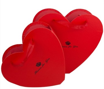 ЦВЕТОЧНАЯ КОРОБКА ОТКРЫТОЕ СЕРДЦЕ Большая Подарочная Коробка