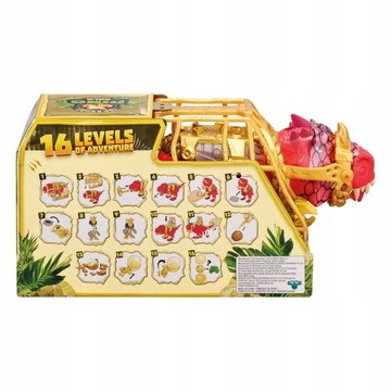 Набор TREASURE X Dino Gold Set Фигурка ОХОТНИКА НА ДИНОЗАВРА клетка 41644 630T440