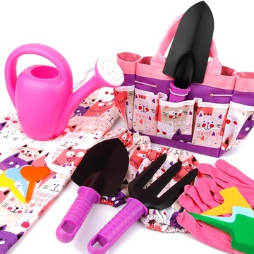 Мини-садовые инструменты для детей с ручными инструментами в сумке