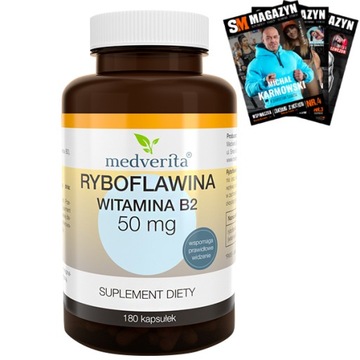 MEDVERITA RYBOFLAWINA WITAMINA B2 50 mg 180 kaps