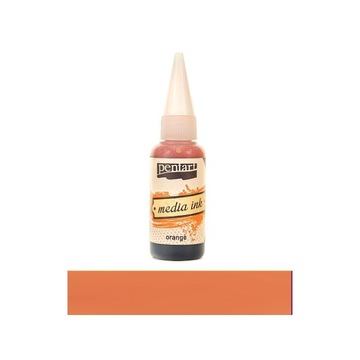 PENTART TUSZ MEDIA INK 20 ml POMARAŃCZOWY