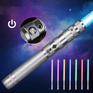 14 kolor dźwięk ŚWIECĄCY 77cm zabawka Metalowy uchwyt Miecz świetlny RGB