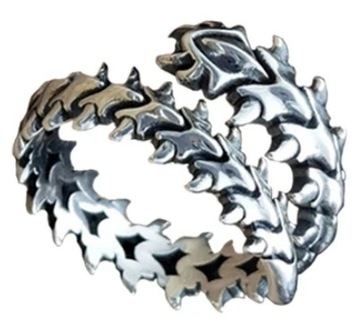 Готическое кольцо-печатка Viking Spine Punk