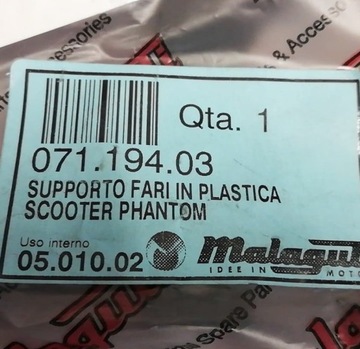 Кронштейн для крепления фонаря Malaguti F12 Phantom 50