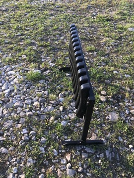 SOLID привинченная старинная кладбищенская скамейка