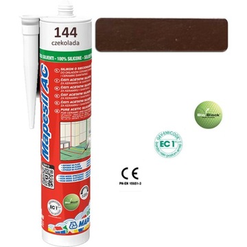 Silikon sanitarny MAPESIL AC 310ml - kolor 144 czekolada