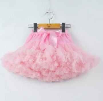 SPÓDNICZKA TUTU PETTISKIRT, PUDROWY RÓŻ, 2-3 LATA