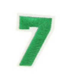 Naszywka cyfra 7- aplikacja
