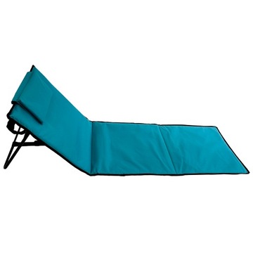 СКЛАДНОЙ ПЛЯЖНЫЙ КОВРИК СО СПИНКОЙ ПЛЯЖНЫЙ КРЕСЛО + ПОДУШКА MP100 СИНИЙ