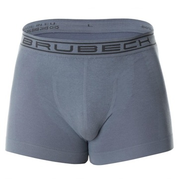 BRUBECK SHORTBOX BOKSERKI BAWEŁNA BEZSZWOWE L STAL