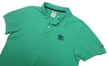 TOMMY HILFIGER Męska Koszulka Polo Logo r. S / M