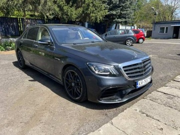 Mercedes Klasa S W222 Limuzyna wersja długa Facelifting AMG 4.0 AMG 63 S 612KM 2019 Mercedes S 63 AMG