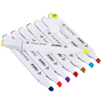 Markery alkoholowe TOUCHFIVE PRO dwustronne 168 sz