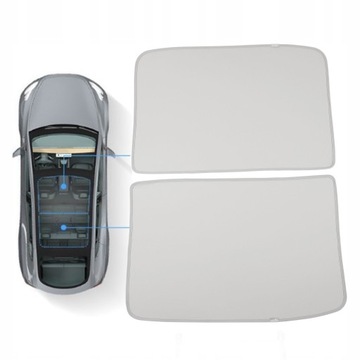 OSŁONA PRZECIWSŁONECZNA DACH SZYBERDACH Z PRZODU/TYŁU DLA TESLA Y 2021-2023