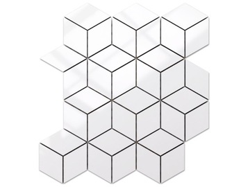 MOZAIKA DIAMOND ROMB WHITE BIAŁA ALASKA POLER
