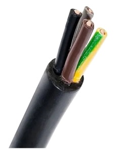 Kabel ziemny YKY 4x1,5 ŻO czarny CU drut 0.6/1 KV1
