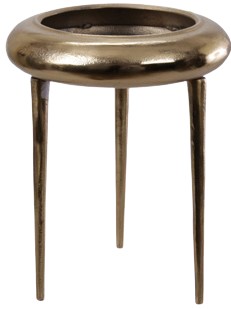 KWIETNIK STOJAK NA KWIATY STOLIK METALOWY ZŁOTY