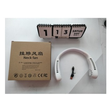 ПОРТАТИВНЫЙ ШЕЙНЫЙ USB-ВЕНТИЛЯТОР С РЕГУЛИРУЕМОЙ СКОРОСТЬЮ, 3000 МАЧ