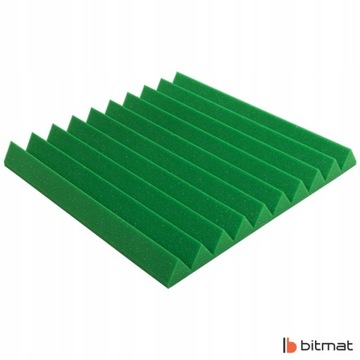 Mata ścienna 3d akustyczna klin gruba zielona panel sufit kasetony sufitowe