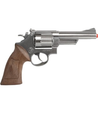 DUŻY METALOWY Pistolet rewolwer na kapiszony BROŃ