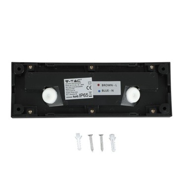 Накладной светодиодный лестничный светильник ЧЕРНЫЙ IP65 VT-1162