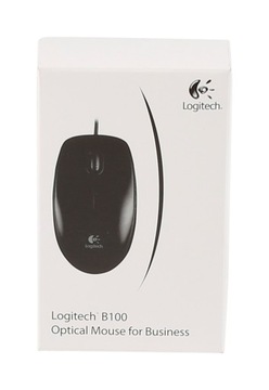 Mysz przewodowa LOGITECH B100 czarna USB 800 DPI