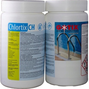 CHEMIA BASENOWA CHLOR SZOK GOTIX 10W1 SZOKOWE GRANULAT 1KG + PORADNIK