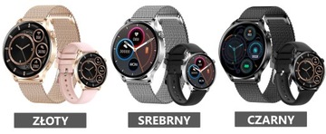 SMARTWATCH ZEGAREK ROZMOWY PULS 2 PASKI DAMSKI PL