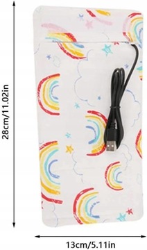 ПОРТАТИВНЫЙ НАГРЕВАТЕЛЬ БУТЫЛОК ДЛЯ USB RAINBOW