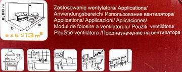 Вентилятор для ванной комнаты fi 120, таймер, датчик DOSPEL