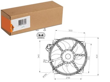 VENTILÁTOR CHLADIČŮ RENAULT FLUENCE GRAND SCENIC III MEGANE