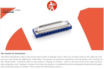 Penta HARP C minor - harmonijka ustna skala bluesowa C HOHNER