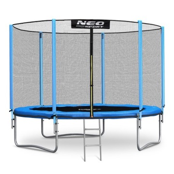 TRAMPOLINA OGRODOWA 8ft/252cm SIATKA ZEWNĘTRZNA I DRABINKA