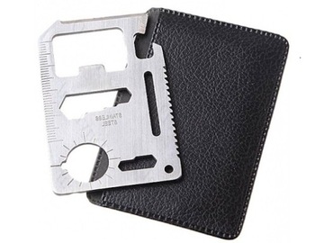 Karta przeżycia survivalowa Foxter 4,5 x 6,6cm 11w1