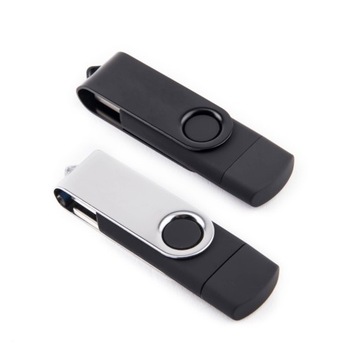 Флешка подарочная 64 ГБ 3.0 USB-C TYPE C ЧЕРНАЯ БЕЗ ГРАВИРОВКИ