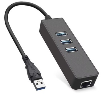 Karta sieciowa LAN Gigabit USB3.0 HUB USB 3 porty rozdzielacz rozgałęźnik