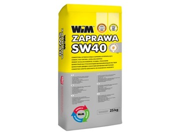 WIM CEMENTOWA ZAPRAWA SZPACHLOWO-WYRÓWNUJĄCA SW40