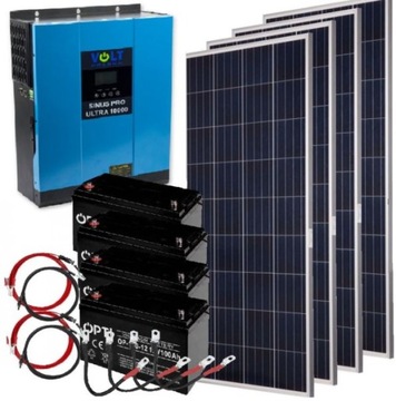 Zestaw Solarny FOTOWOLTAICZNY 10000 Panel Solar Przetwornica 230v MAGAZYN