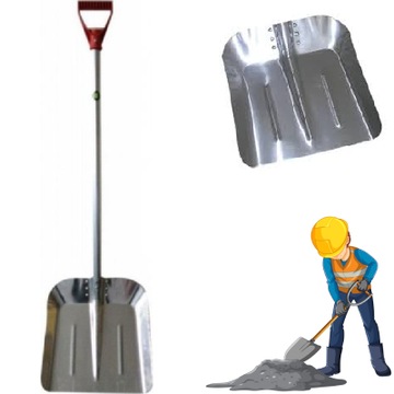 ŁOPATA ALUMINIOWA DUŻA OPRAWNA TRZONEK ALUMINIOWY