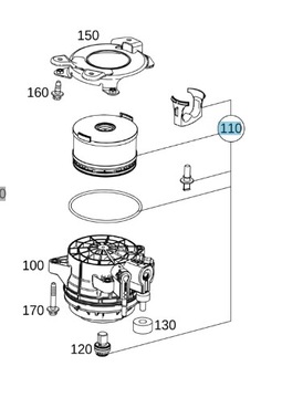 MERCEDES W205 W206 W213 447 SPRINTER 907 910 ТОПЛИВНЫЙ ФИЛЬТР OM654