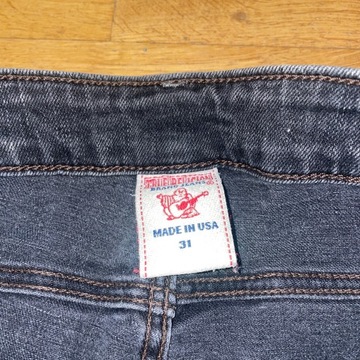 TRUE RELIGION DAMSKIE MODNE SPODNIE JEANSOWE SLIM Rozm. 31