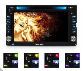 Radio Samochodowe Auna MVD-480 BT USB 2-DIN Nietestowane Niekompletne Ł044