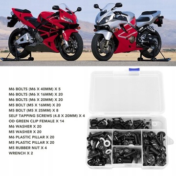 КОМПЛЕКТ ВИНТОВ ОБТЕКА МОТОЦИКЛА ДЛЯ SUZUKI GSXR600 GSXR750