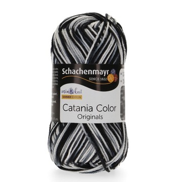 50g włóczka 100% bawełna Catania Color zebra 234
