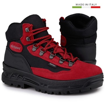 Buty damskie trekkingowe Grisport ROSSO SCAMOSCIATO