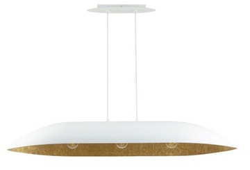 SIGMA Nowoczesna lampa LED Gondola L biały/złoty LED